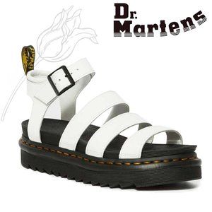 Dr. Martens White Blaire Hydro Leather Sandal